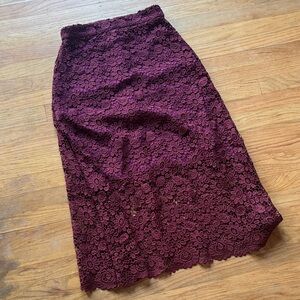 Elegant Lace Floral Skirt